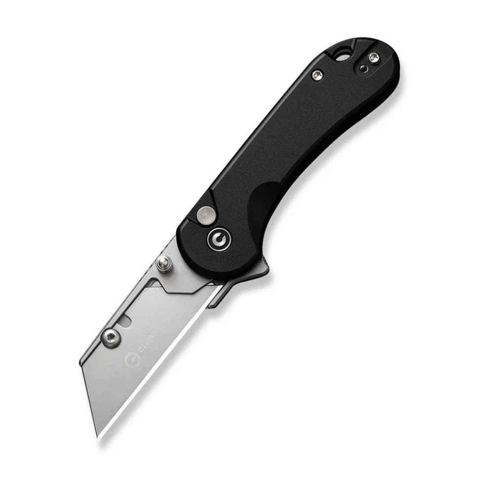 Ніж трапеція складаний кишеньковий Civivi Elementum Utility, (5.8 см) 6Cr13 / Aluminum чорний