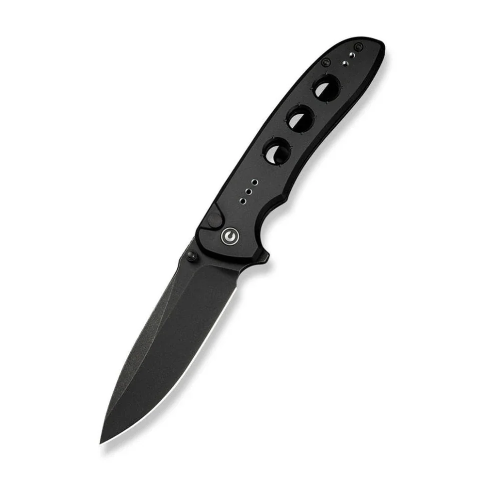 Ніж складаний туристичний Civivi Hyperpulse, (8.9 см) 14C28N / Aluminum чорний