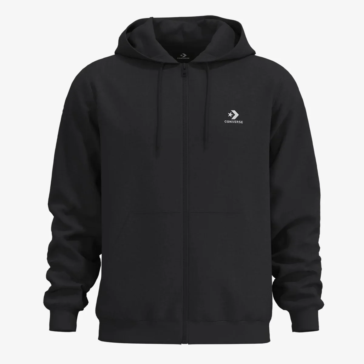 Чоловіча толстовка CONVERSE MENS JACKET CHEV EMB FZ CVM53K05-BLK, L