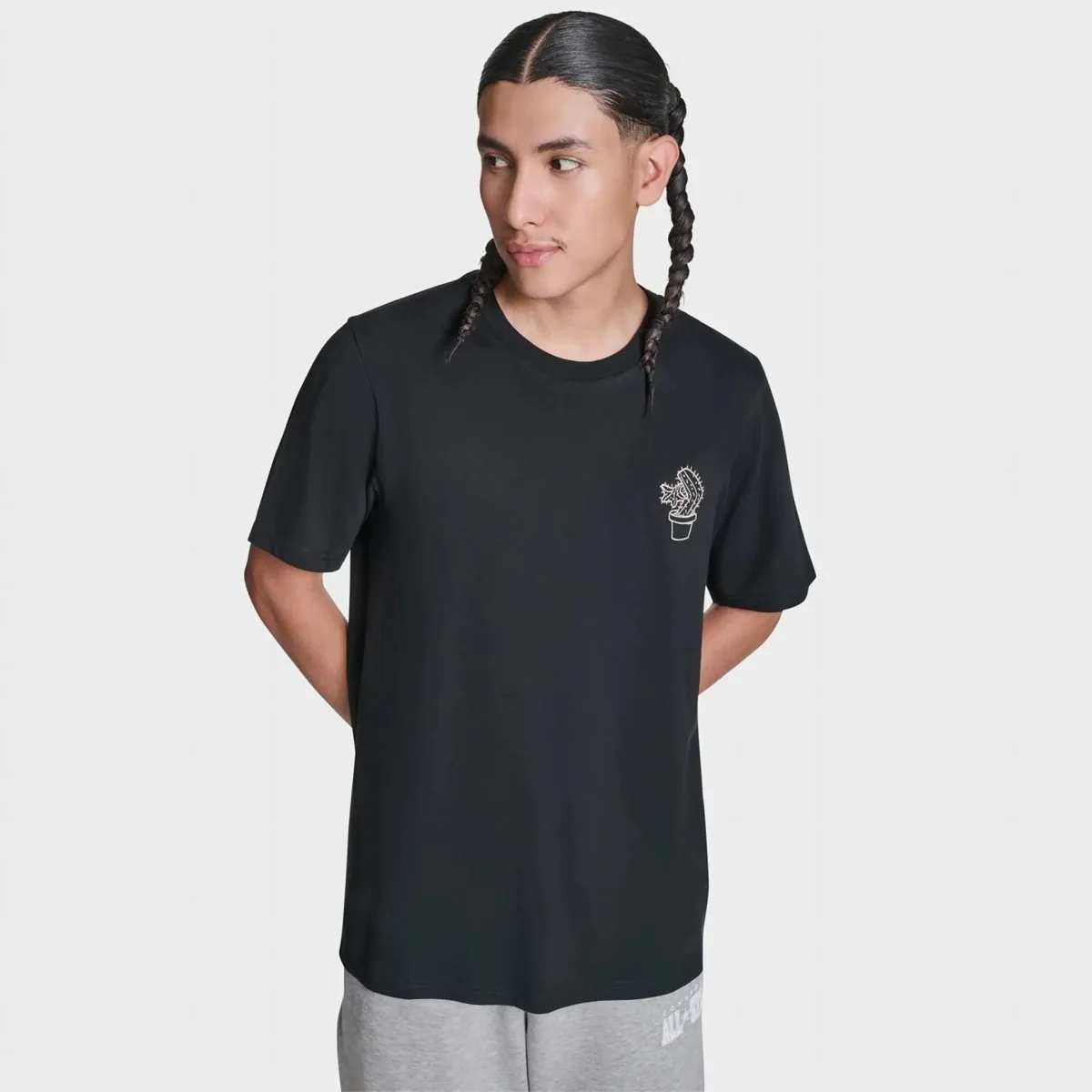 Чоловіча футболка CONVERSE CVM5T191-BLK, 2XL
