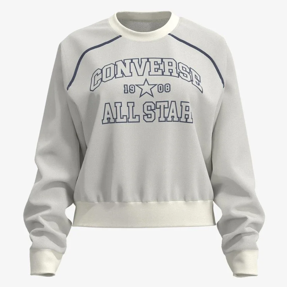 Жіноча толстовка CONVERSE WOMENS PULLOVER RETRO CHUCK CREW CVW5K257-EG7, M