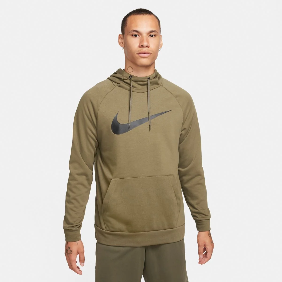 Худі чоловіче Nike M Dri-Fit Hdie Po Swsh Olive