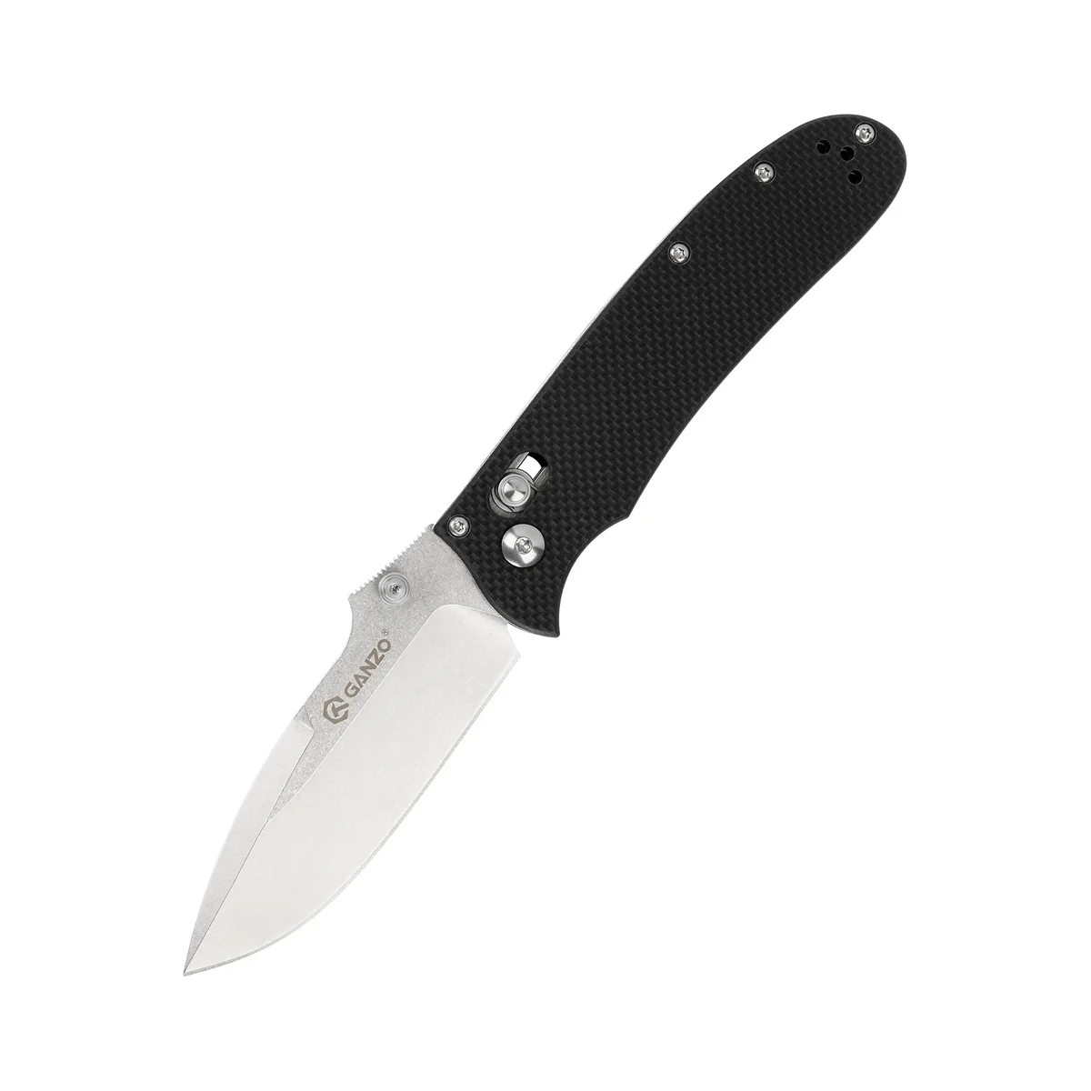 Ніж складаний туристичний Ganzo D704 (8.5 см) D2 / G10 чорний