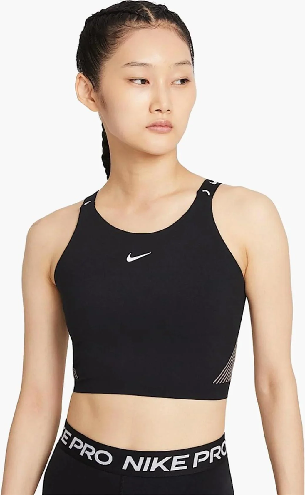 Жіноча майка Nike Pro Dri-FIT Shelf-Bra Cropped Tank DD6450-010