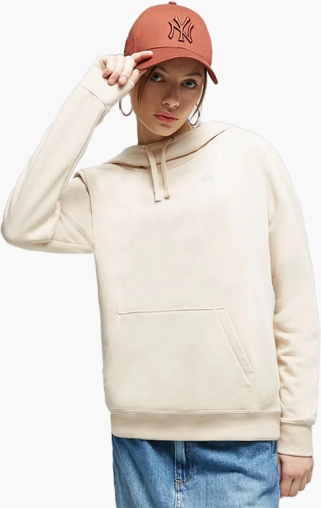 Кофта жіночі Nike Nsw Club Flc (DQ5415-126)