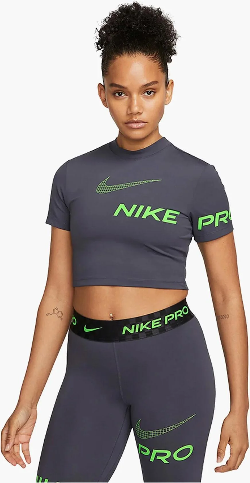 Жіноча майка Nike Pro Dri-FIT Graphic Cropped Top DX0078-015