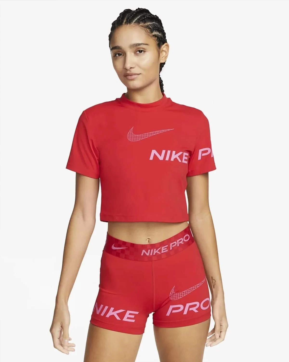 Жіноча майка Nike Pro Dri-FIT Graphic Cropped Top DX0078-657