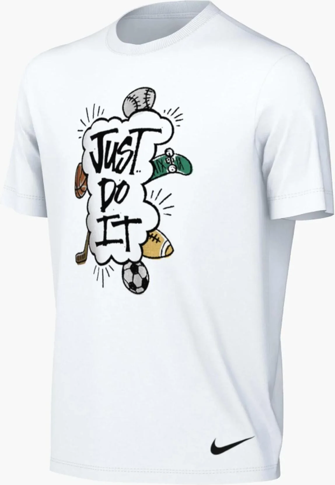 Дитяча футболка Nike Boys Dri-FIT Just Do It Multi Sport Tee DX9534-100