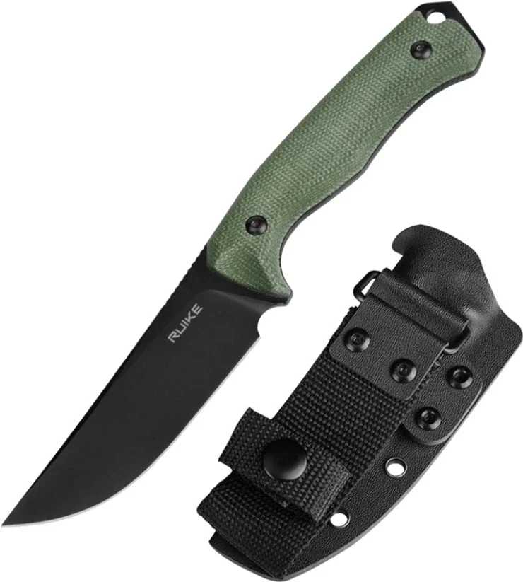 Ніж фіксований мисливський  Ruike F186-MG, (11.8 см) D2 / Micarta зелений