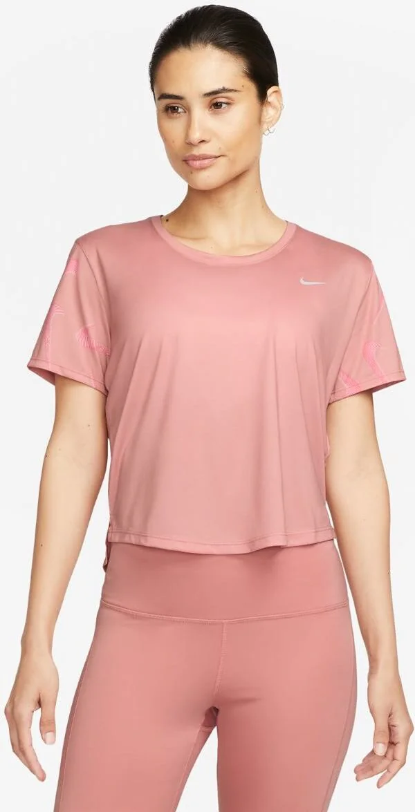 Жіноча футболка Nike W Dri-Fit Swoosh Aop Ss Crop FB4681-618, L