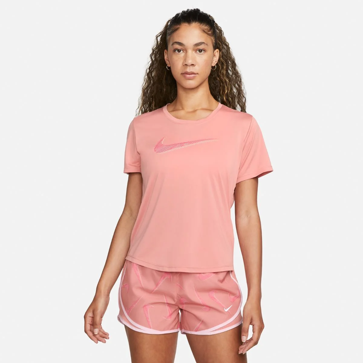 Жіноча футболка Nike W Dri-Fit Swoosh Hbr Ss Top FB4696-618, M