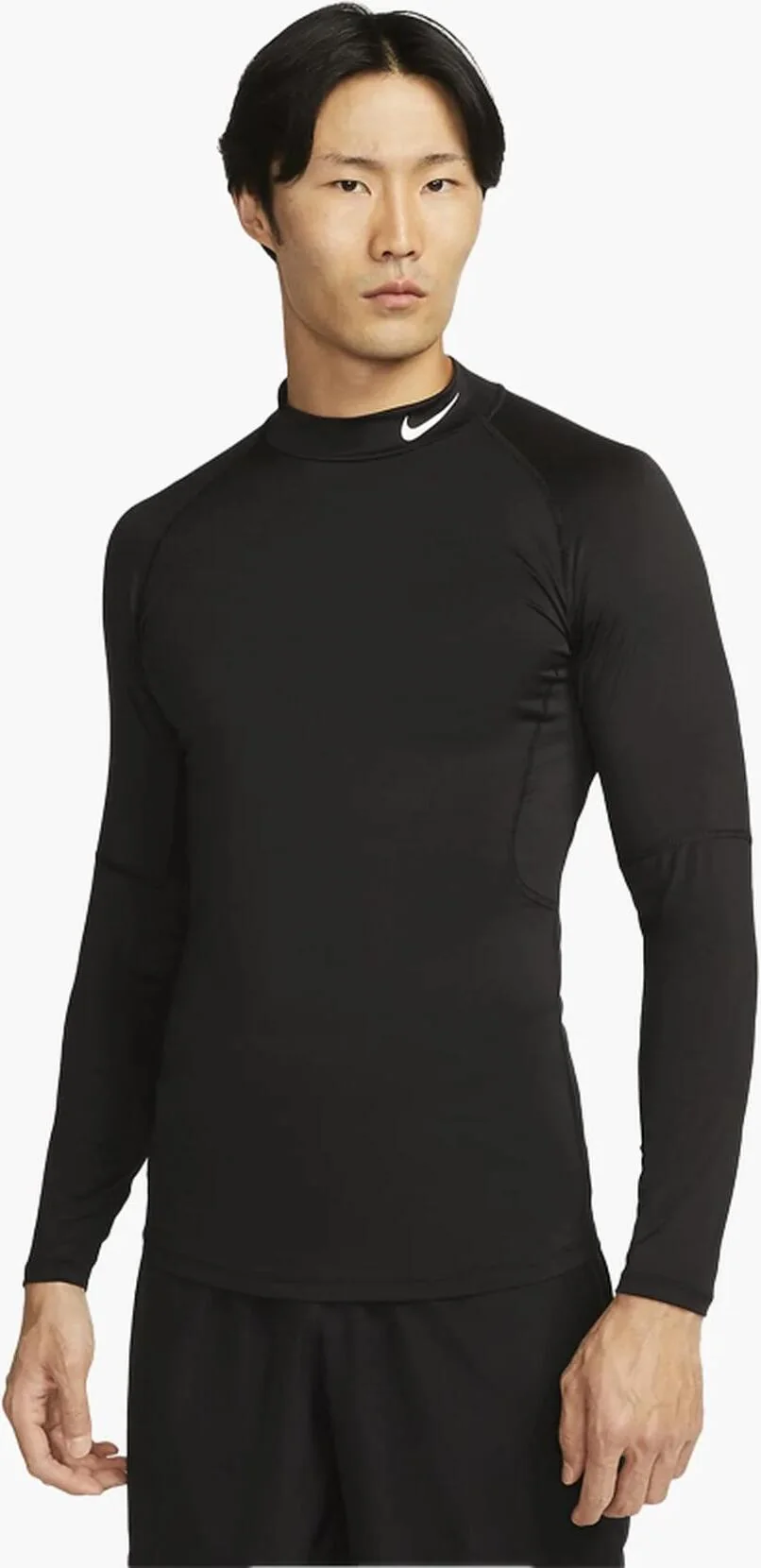 Nike Pro Men's Dri-FIT Fitness Mock-Neck Long-Sleeve Top - Компресійна Кофта