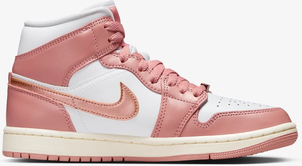 Жіночі кросівки W Air Jordan 1 Mid Se Red Stardust FB9892-670, 38.5