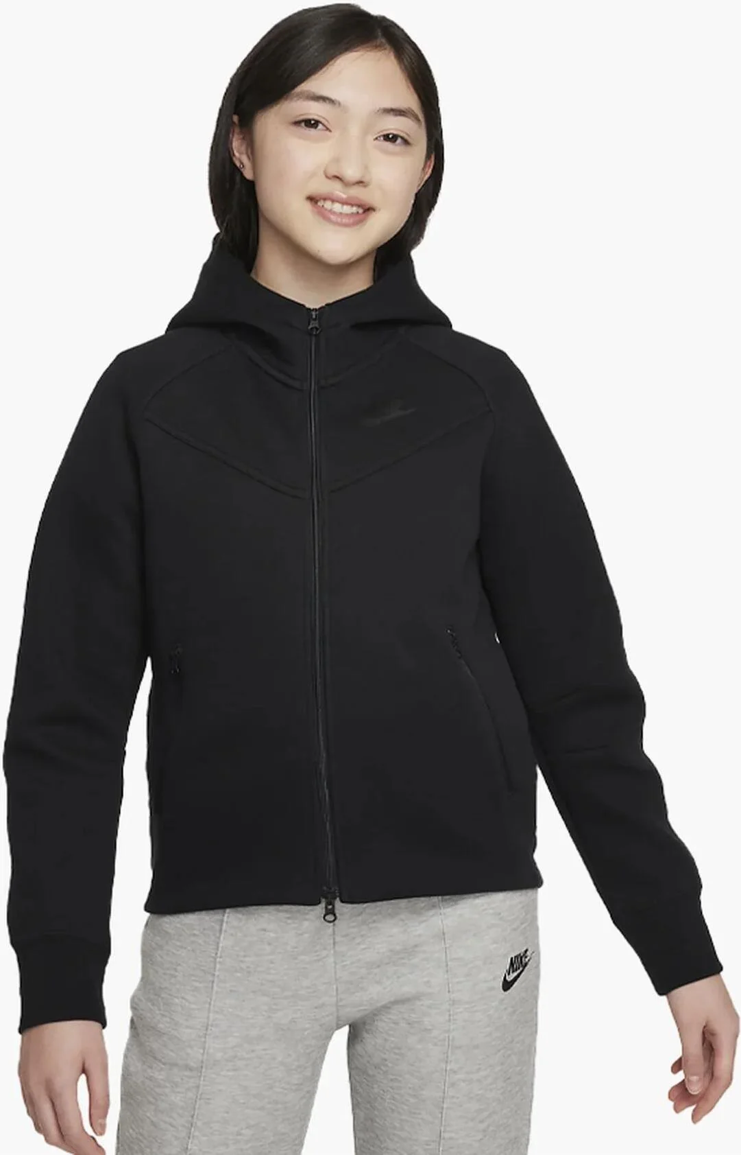 Дитяча спортивна кофта Nike Girls Sportswear Tech Fleece Hoodie FD2979-010