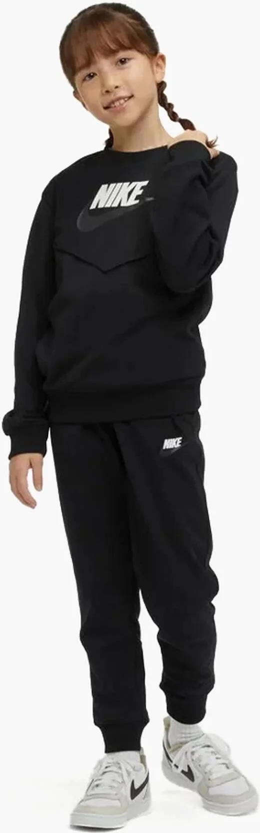 Спортивний костюм підлітковий K NSW TRACKSUIT POLY CREW HBR FD3090-010 Nike M Чорний