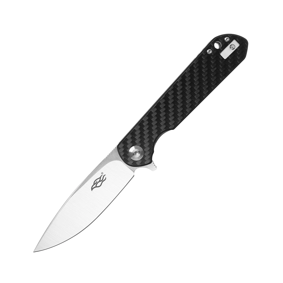 Ніж туристичний Firebird FH41 (8.8 см) D2 / Carbon fiber чорний