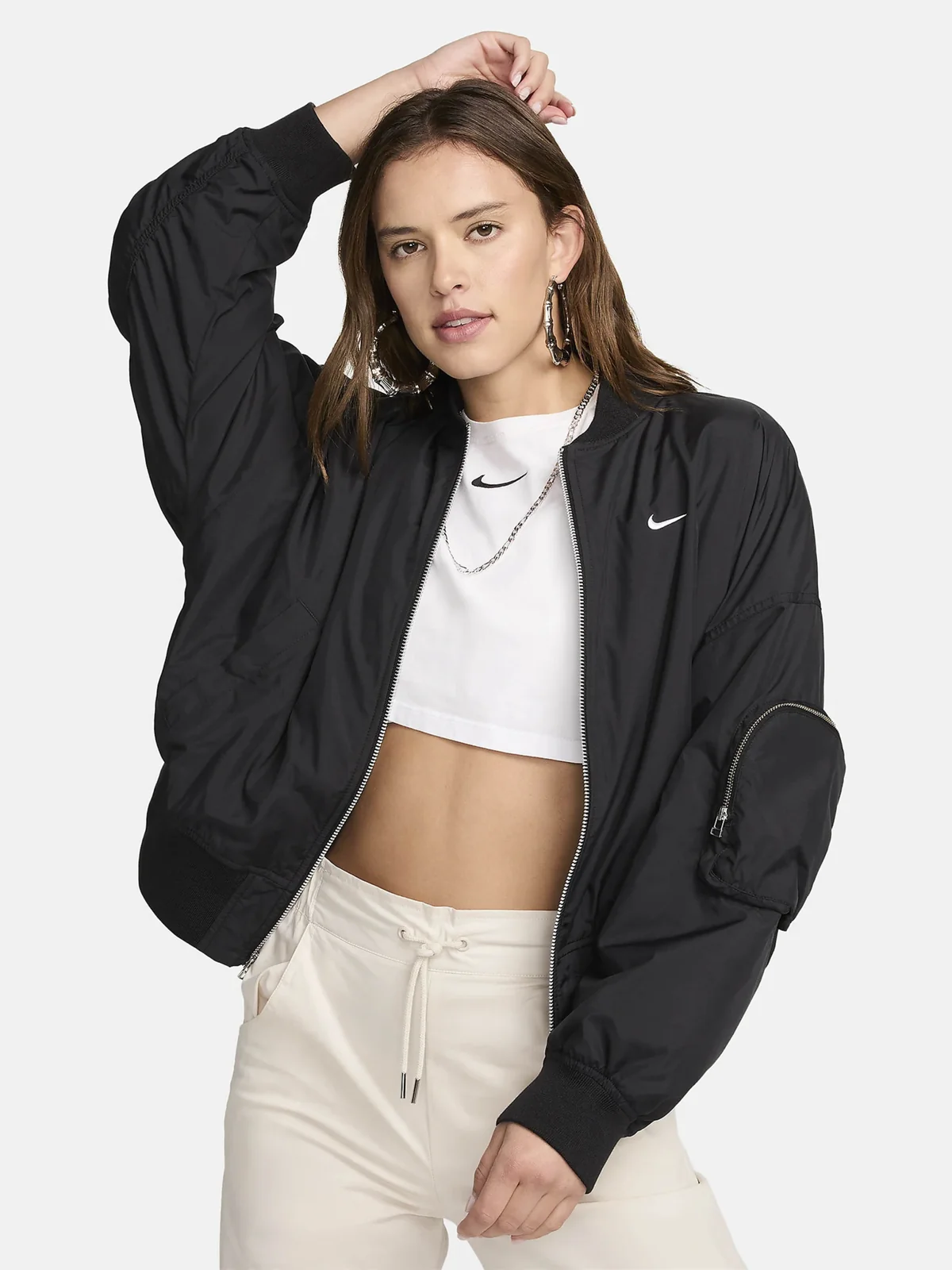 Жіноча куртка NIKE W NSW ESSNTL OS BOMBER FN2839-010, S