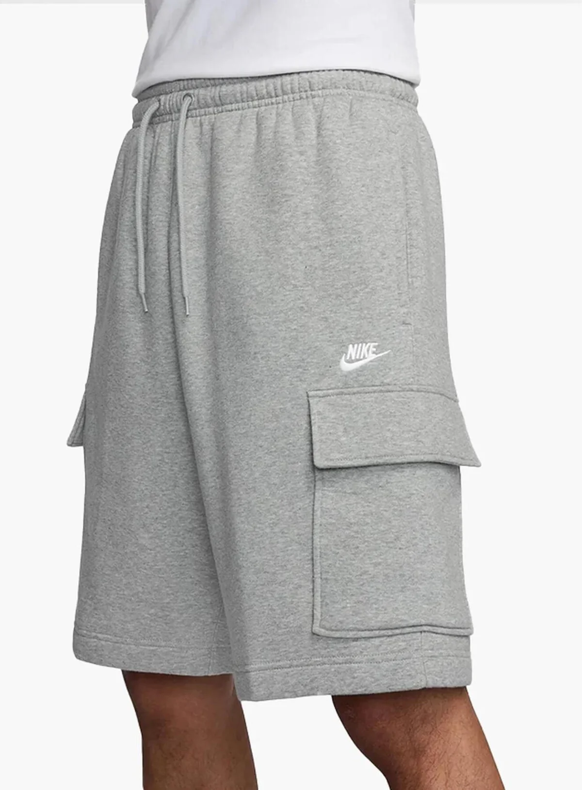 Шорти чоловічі Nike Club Fleece Cargo White FN3525-063 S