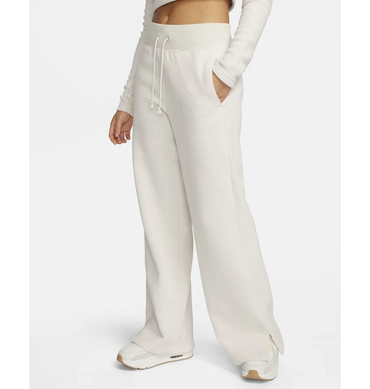 Жіночі штани Nike W Nsw Phnx Plsh Hr Pant Wide FN3622-104, M