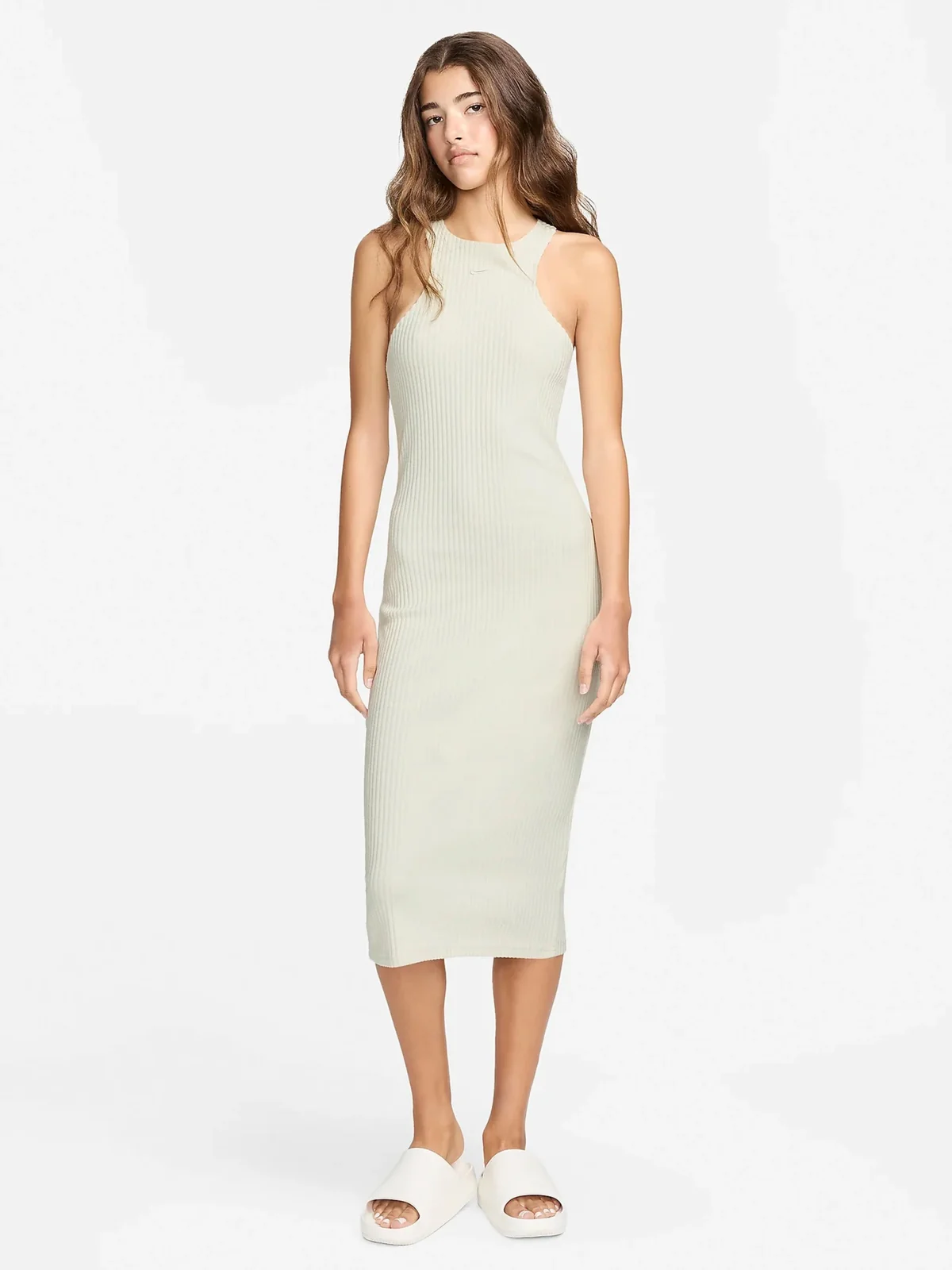 Сукня Жіноча Nike W Nsw Chll Knt Rib Midi Drs FN3679-104, M