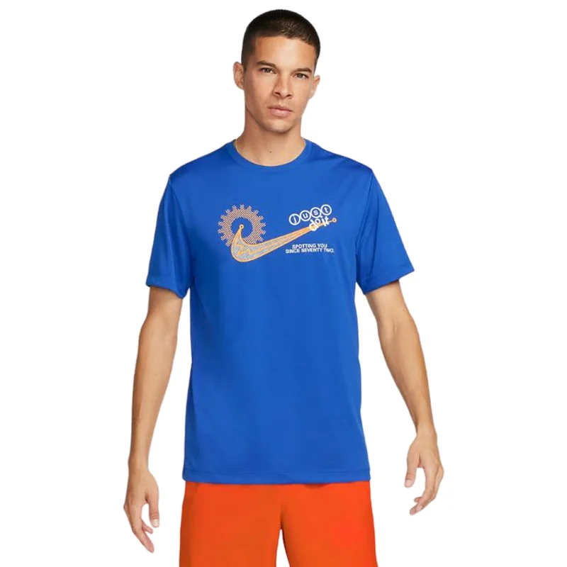 Футболка чоловіча Nike Df Tee Rlgd Iykyk Blue