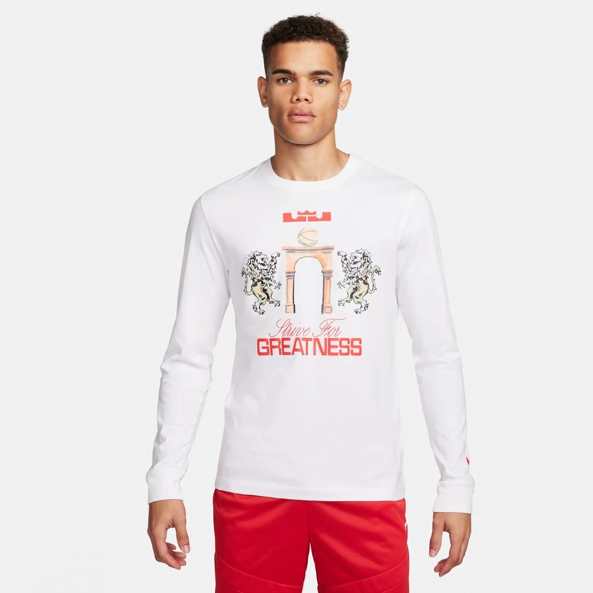 Чоловіча футболка З Довгим Рукавом Nike Lebron James M Tee Ls Sp24 FQ4908-100, M