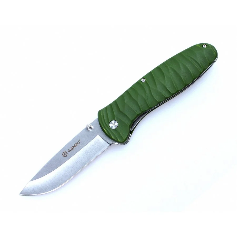 Ніж складаний туристичний Ganzo G6252 (8.9 см) BDR4116 / fiberglass зелений