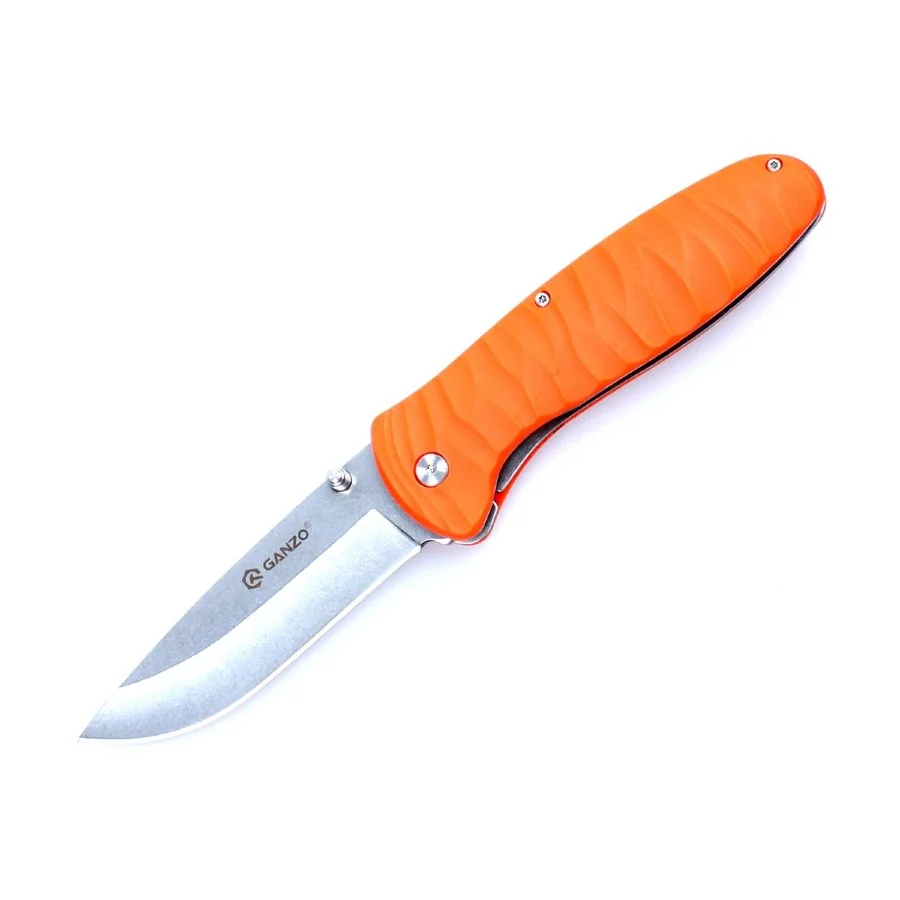 Ніж складаний туристичний Ganzo G6252 (8.9 см) BDR4116 / fiberglass помаранчевий