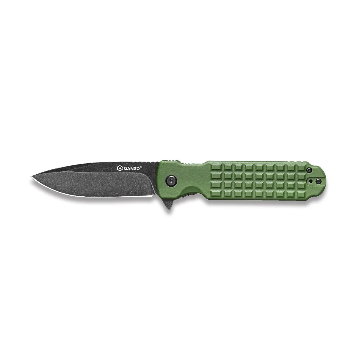 Ніж складаний туристичний Ganzo G627 (8.8 см) 8CR14 / PP зелений