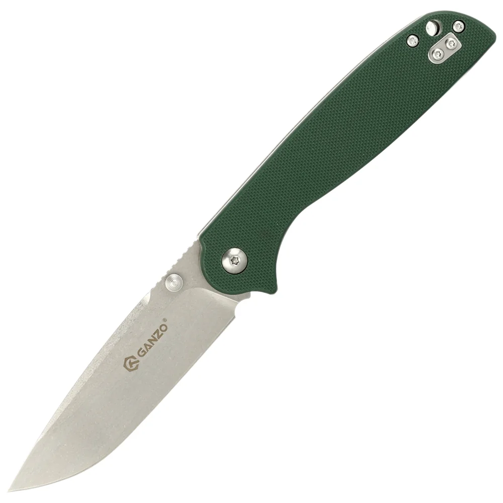 Ніж складаний туристичний Ganzo G6803 (8.9 см) 8CR14 / G10 зелений