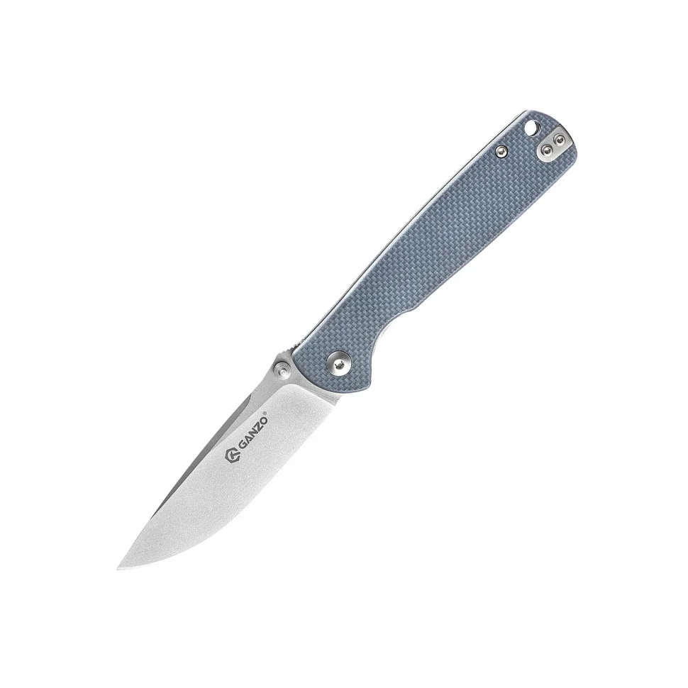 Ніж складаний туристичний Ganzo G6805 (8.6 см) 8Cr14MoV / G10 сірий