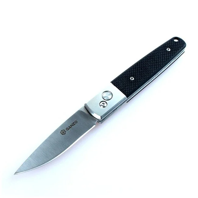 Ніж складаний туристичний Ganzo G7211 (8.5 см) 440C / G10 чорний