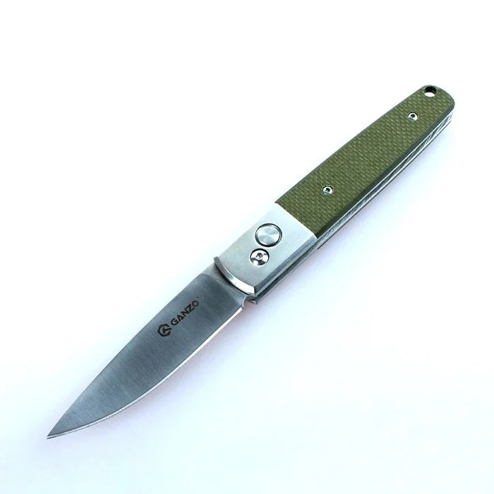 Ніж складаний туристичний Ganzo G7211 (8.5 см) 440C / G10 зелений
