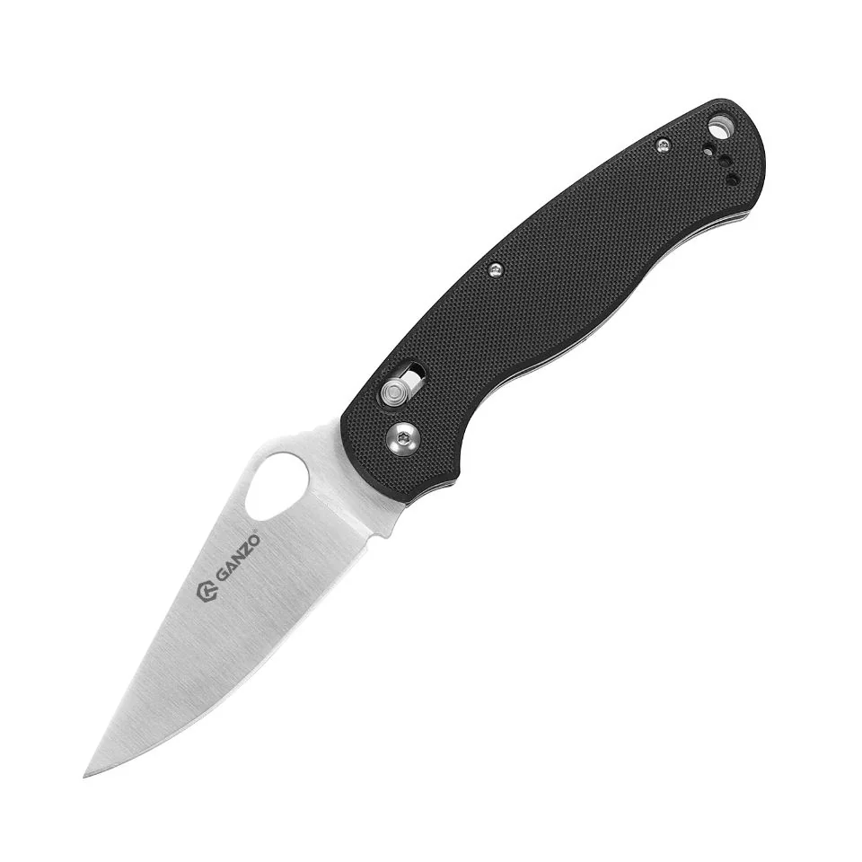 Ніж складаний туристичний Ganzo G729 (8.7 см) 440C / G10 чорний