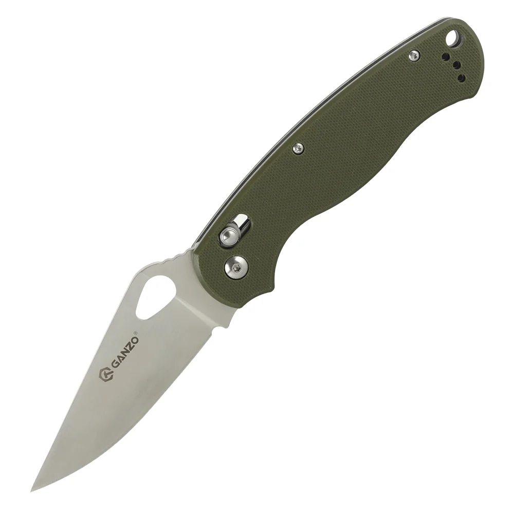 Ніж складаний туристичний Ganzo G729 (8.7 см) 440C / G10 зелений