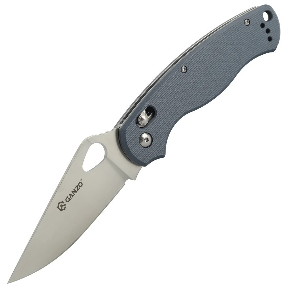 Ніж складаний туристичний Ganzo G729 (8.7 см) 440С / G10 сірий