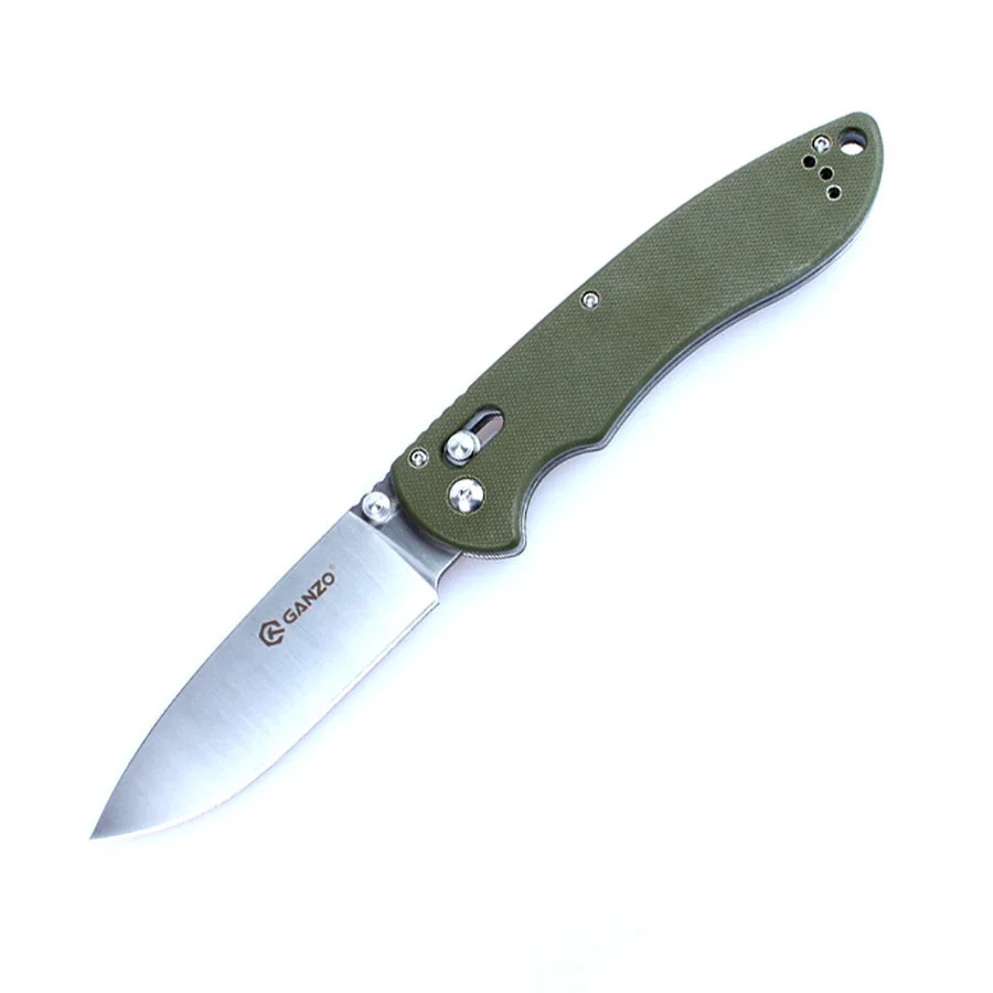 Ніж складаний туристичний Ganzo G740 (9.5 см) 440C / G10 зелений