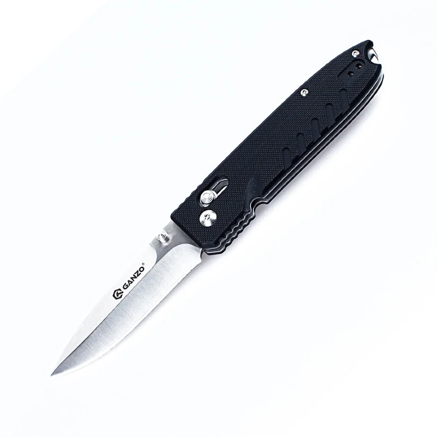 Ніж складаний туристичний Ganzo G746-1 ( 8.5 см) 440С / G10 чорний