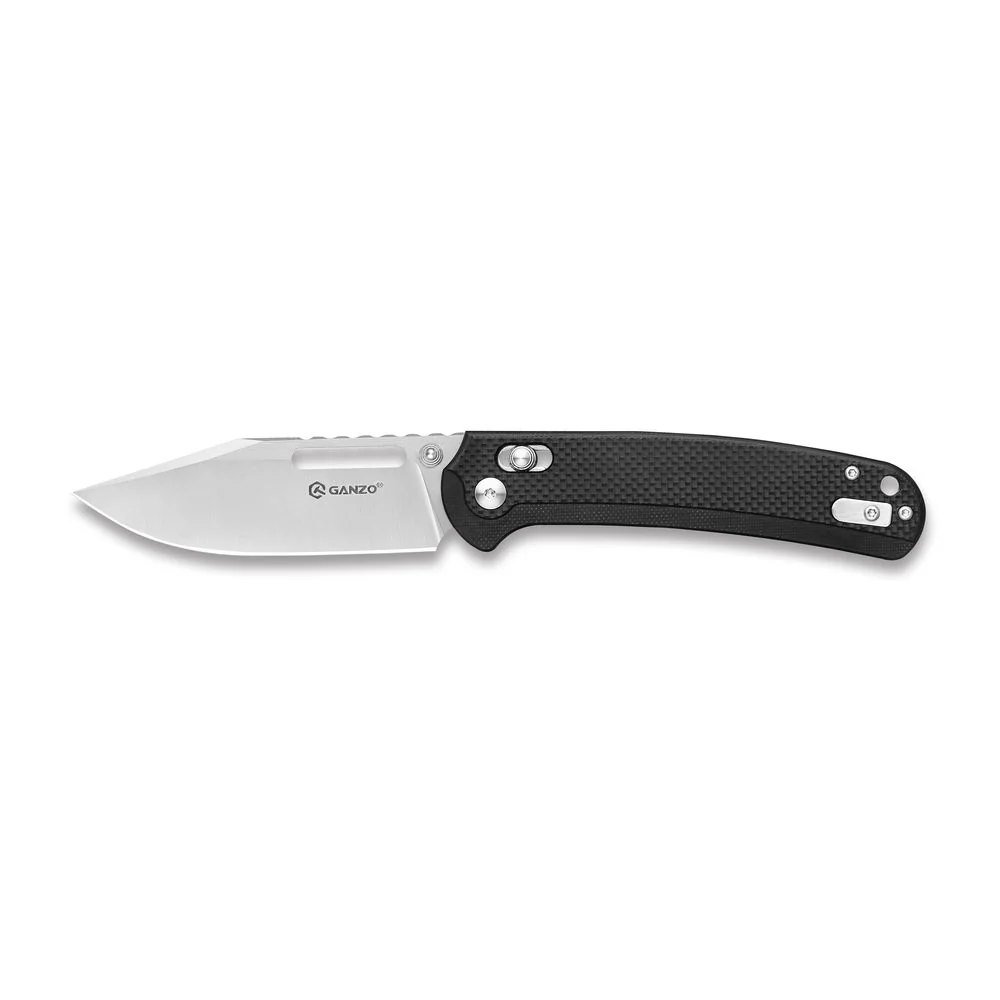 Ніж складаний туристичний Ganzo G768 (8.8 см) D2 / G10 чорний