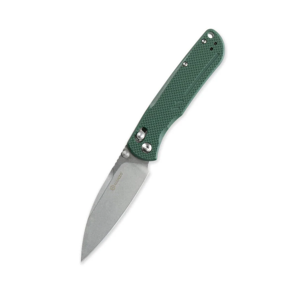 Ніж складаний туристичний Ganzo G771 (8.8 см) D2 / G10 зелений