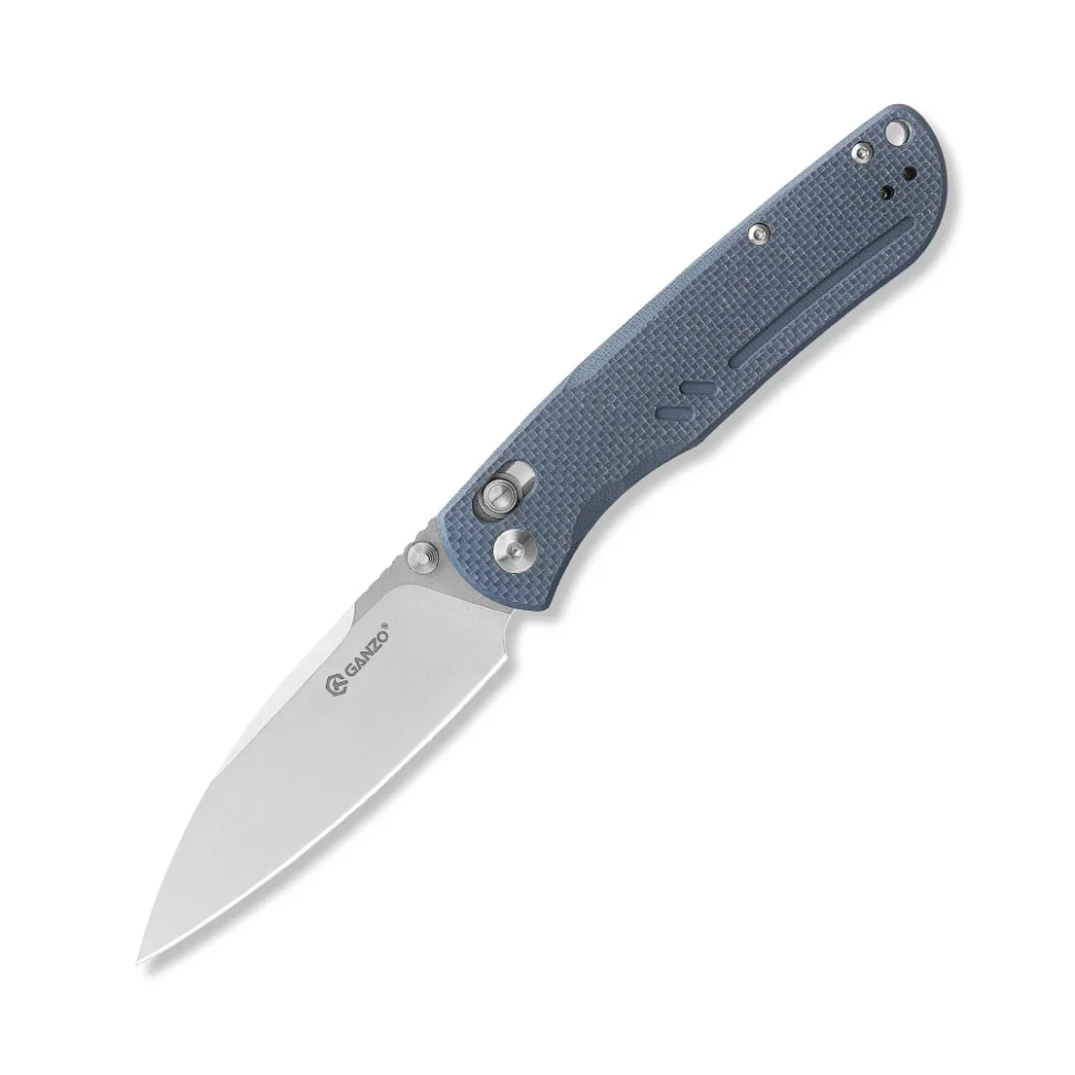 Ніж складаний туристичний Ganzo G771 (8.8 см) D2 / G10 сірий