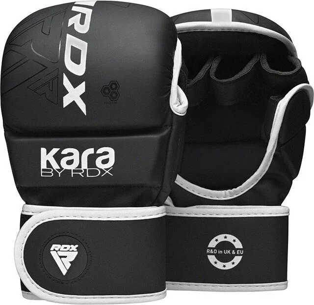 Рукавиці для ММА (Греплінгові рукавички) RDX F6 KARA Matte White Plus S/M