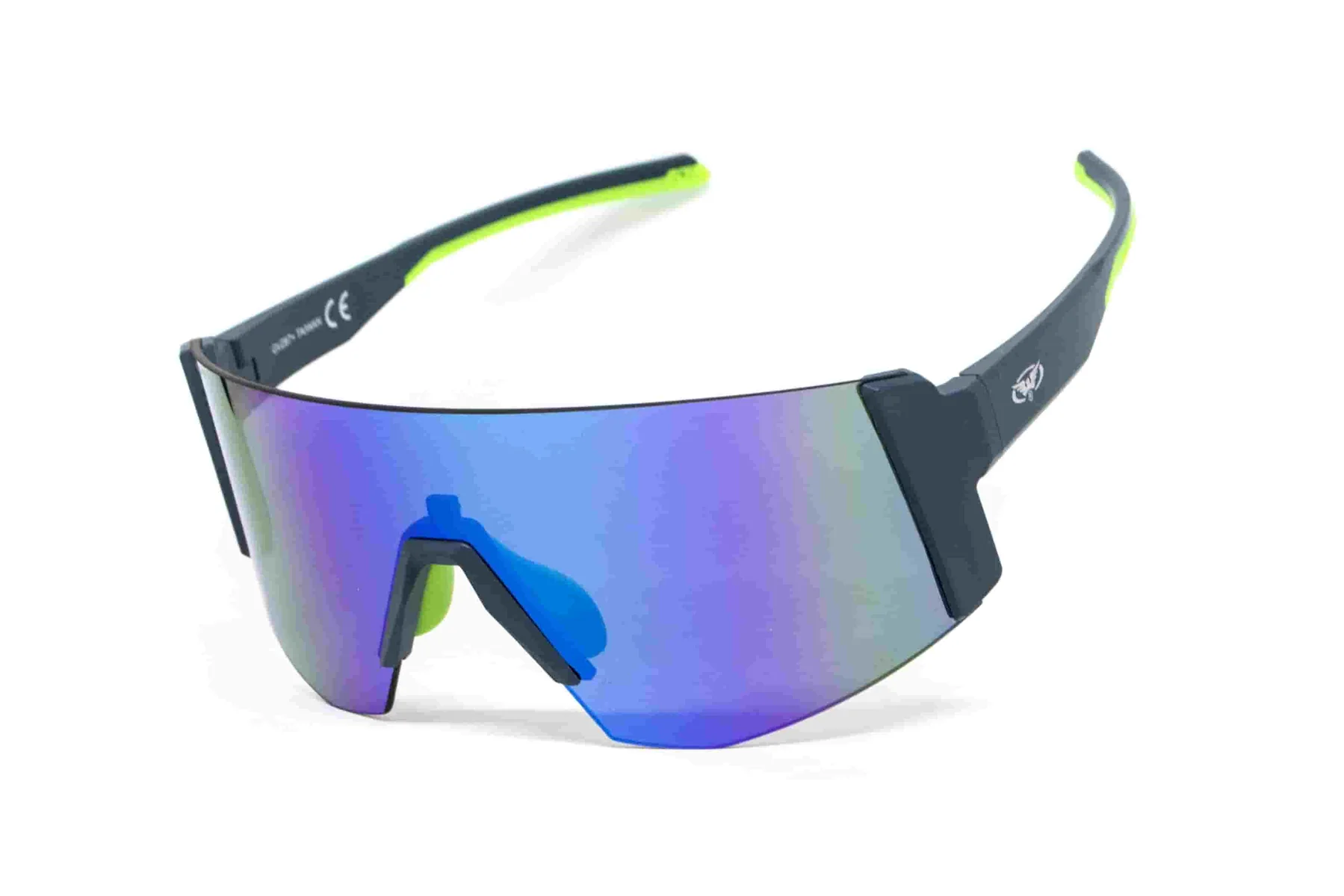 Очки защитные открытые Global Vision Astro Blue (G-Tech™ blue), зеркальные синие в синій оправі (с возможностью установки диоптрической вставки)