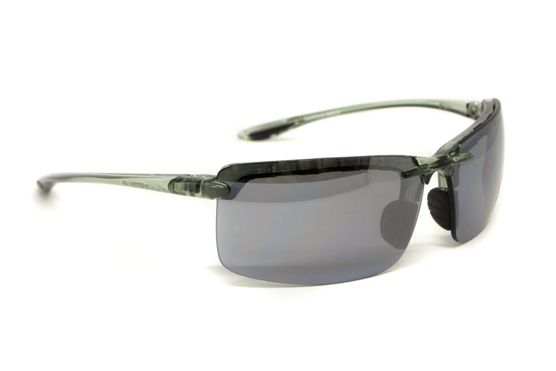 Очки защитные Global Vision Wheelin Crystal Gray (flash mirror) серые зеркальные линзы в полупрозрачной серой оправе