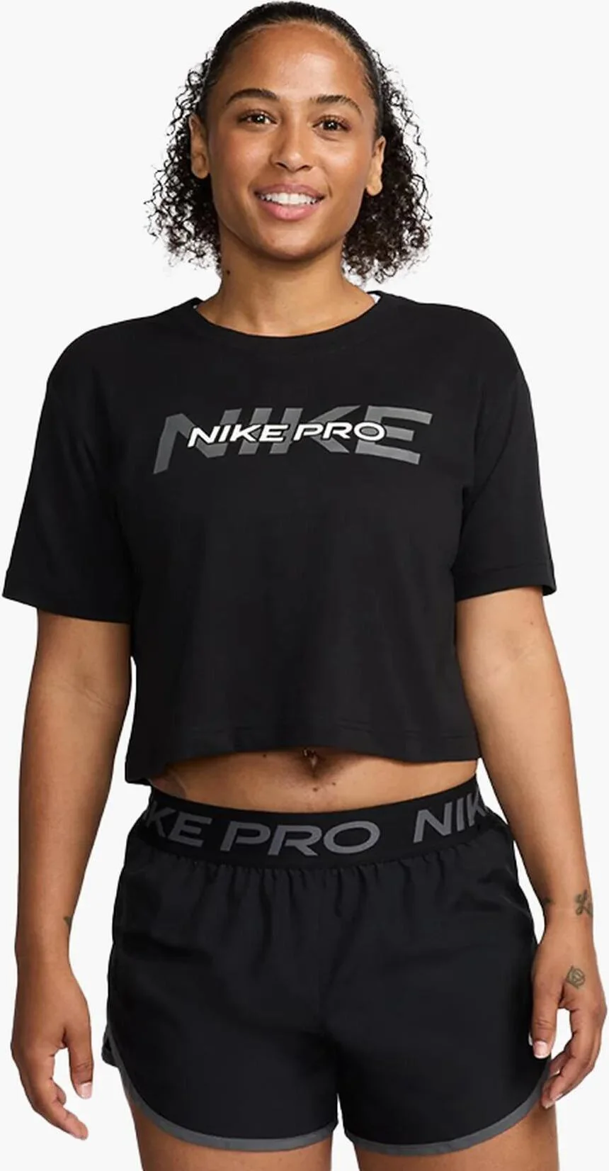 Жіноча футболка Nike Pro Short-Sleeve Cropped Tee HF0762-010