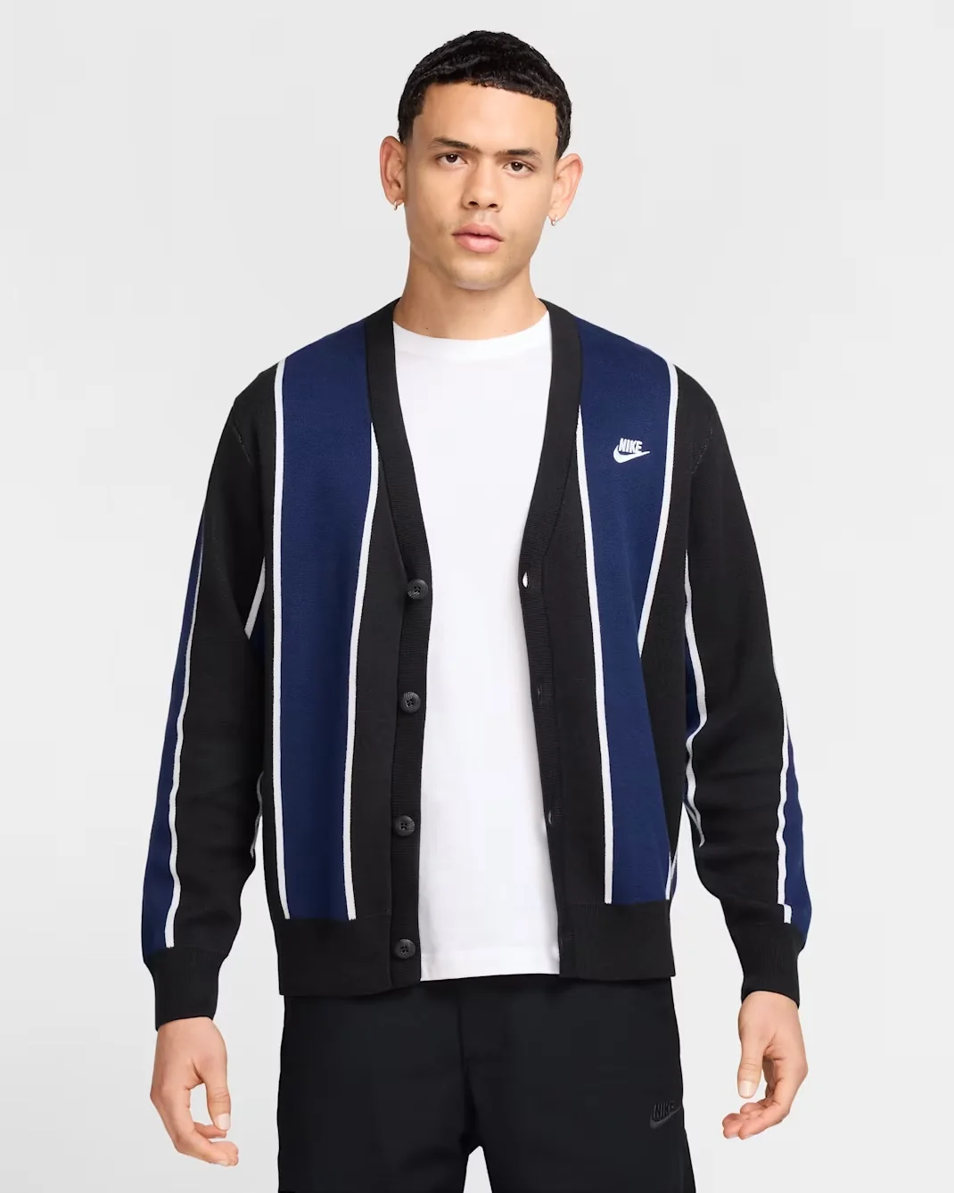 Толстовка чоловіча NIKE M NK CLUB FAIRWAY STRIPE SWTR HM4812-010, L