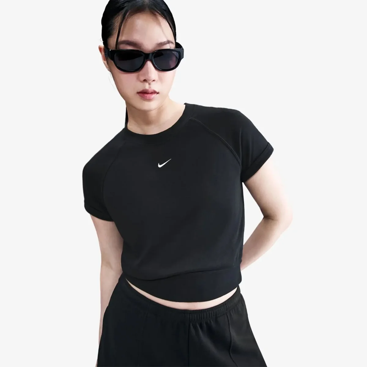 Жіноча футболка NIKE W NSW NK CHLL FT SS TOP HM6970-010, L
