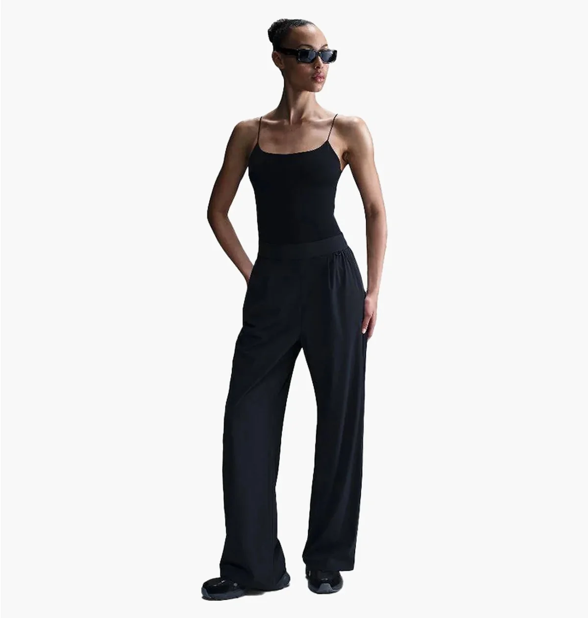 Штани жіночі NIKE W NK ETC Dri-FIT HR WD LEG PANT WVN HM8389-010, L