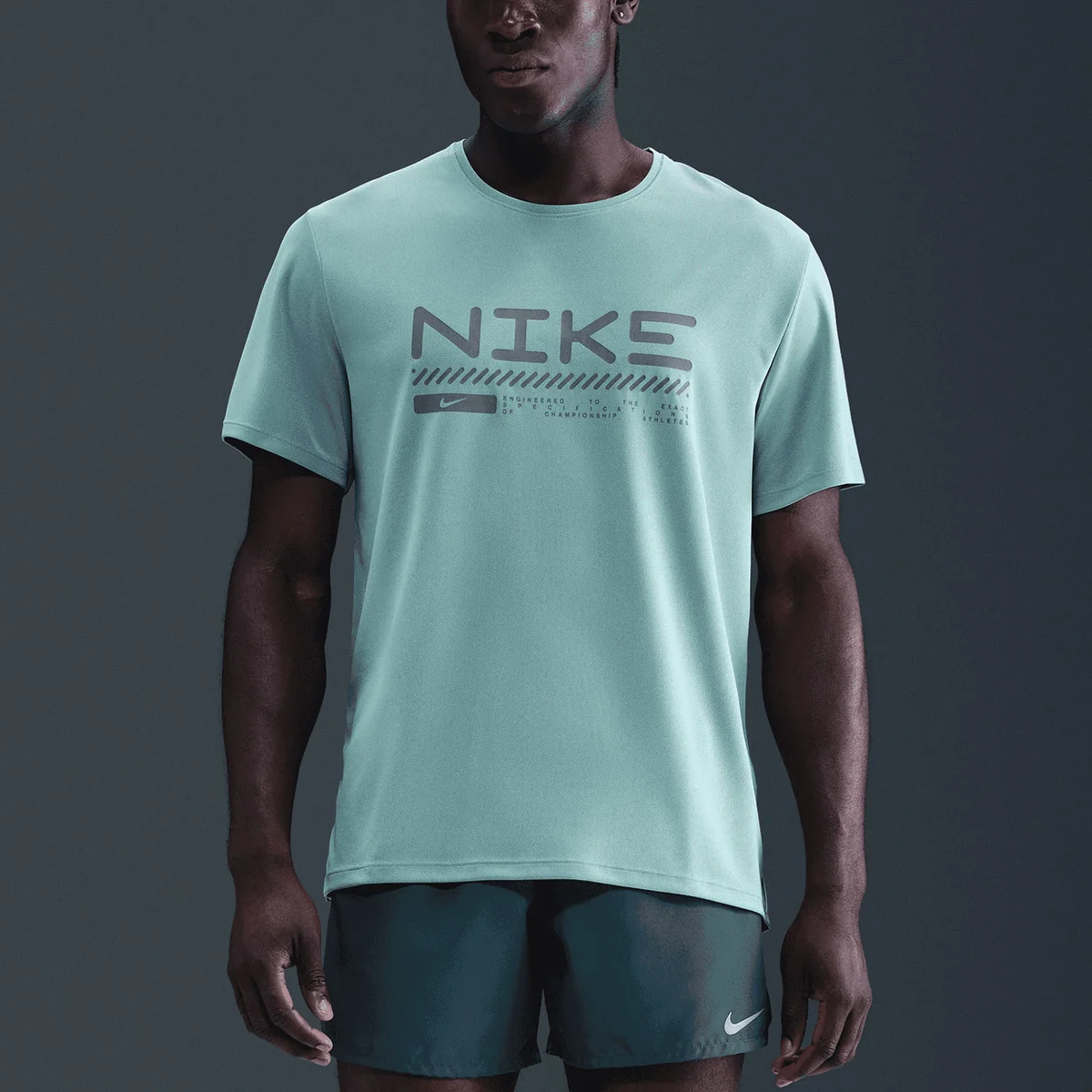 Чоловічі футболки NIKE M NK WINTER MILER SS TOP HV2676-017, L