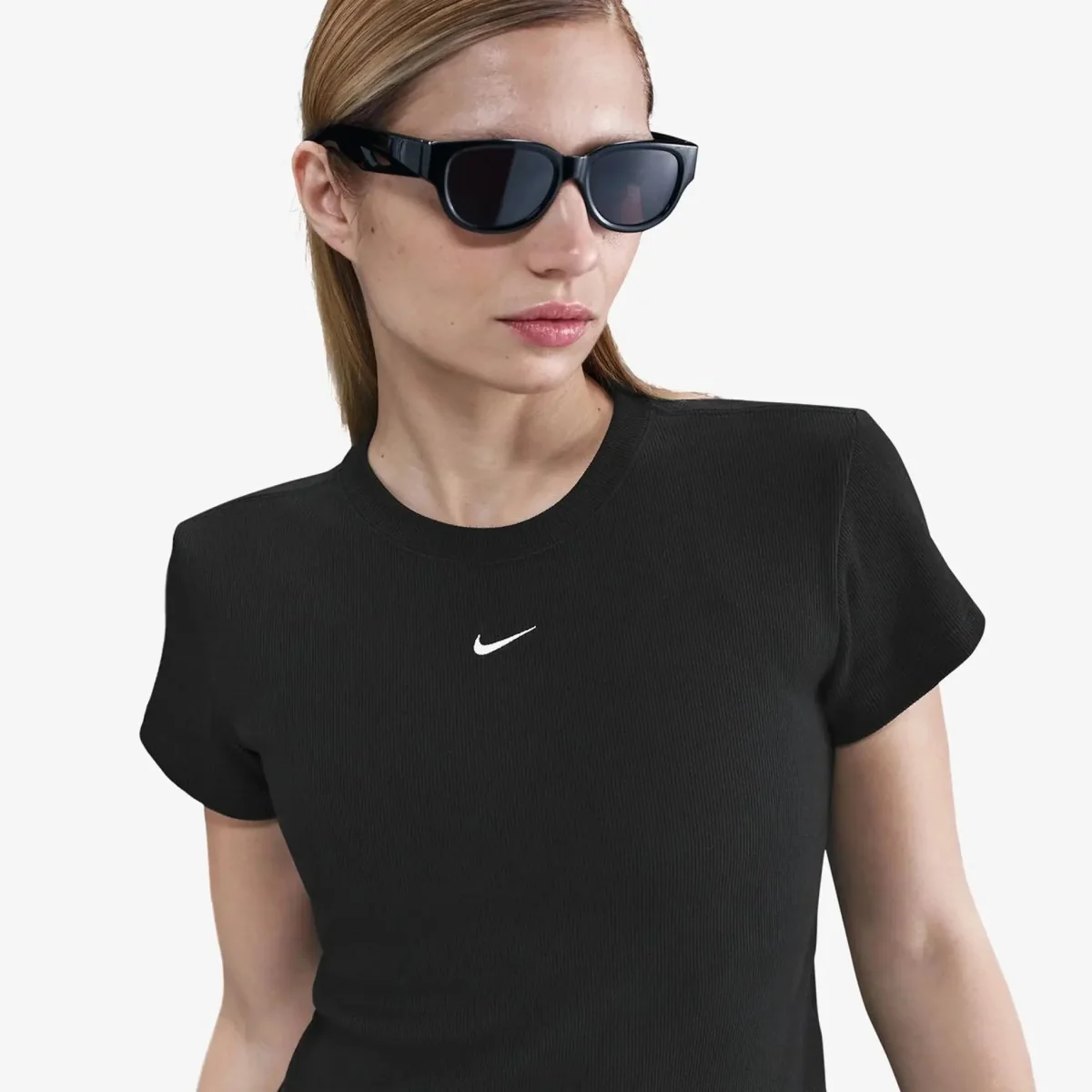 Футболка жіноча Nike Tight Ribbed Black HV4994-010 L